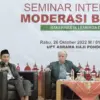 Holland Taylor dalam Seminar Internasional Moderasi Beragama (tengah). Foto: Istimewa