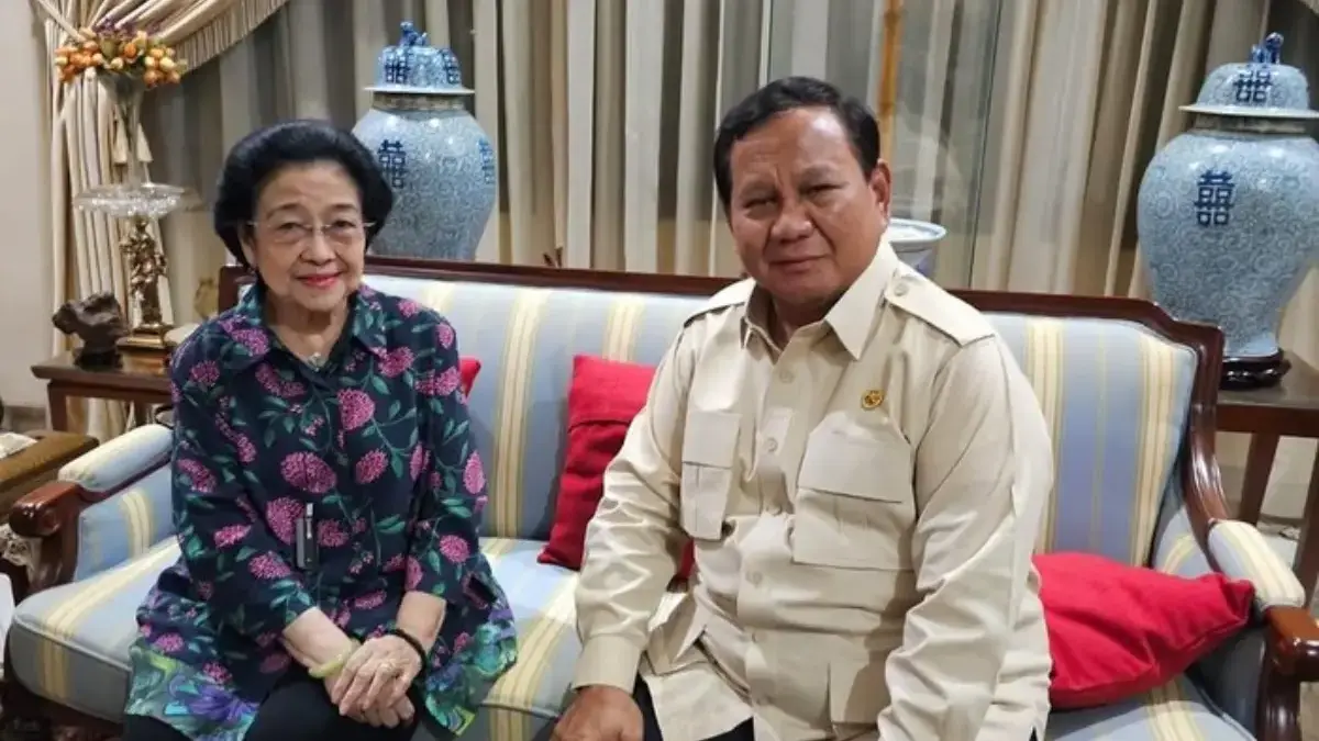 Megawati Soekarnoputri: Saya sama Mas Bowo itu Akrab, Jangan Anda Coba-coba Prabowo Subianto dan Megawati Soekarnoputri di Teuku Umar. (Foto: dok. Instagram Sufmi Dasco Ahmad)