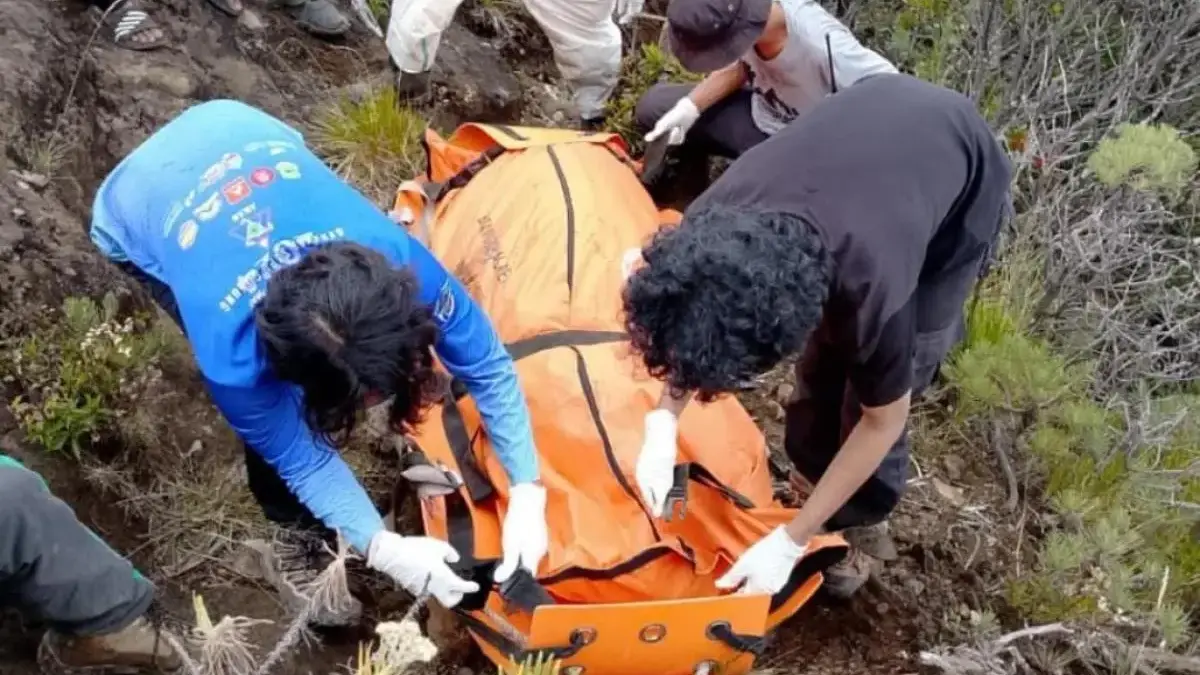 Penemuan mayat di Gunung Ciremai (Dokumen Istimewa)
