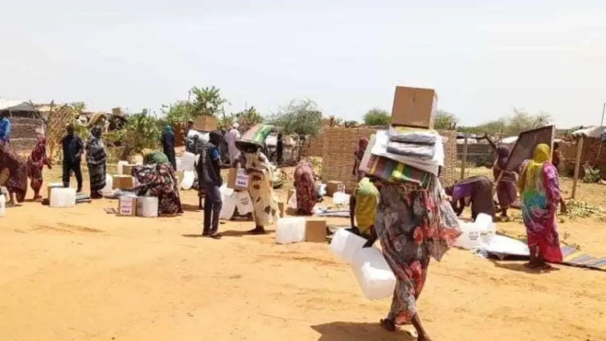 Warga Sudan yang sedang mengungsi akibat kekerasan dan konflik yang semakin parah (Foto: X - IOM Sudan)