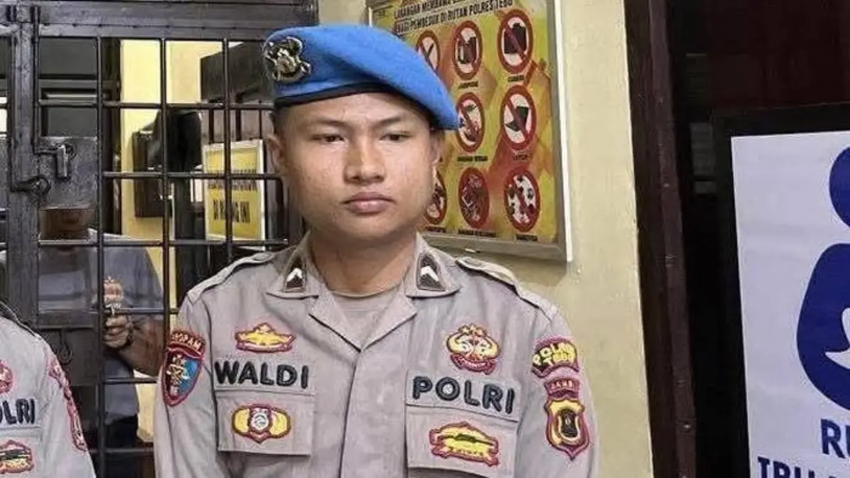 Tampang Bripda Waldi pelaku pembunuhan dosen wanita di Bungo, Jambi (IST)