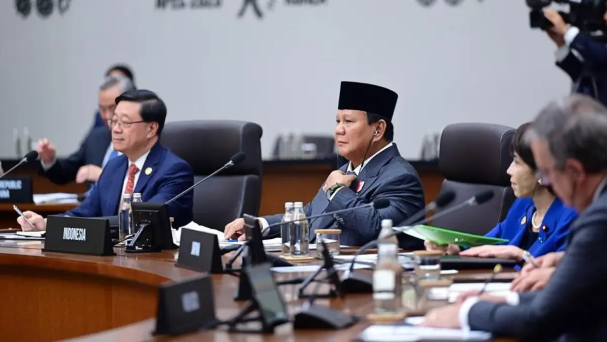 Presiden Republik Indonesia Prabowo Subianto menghadiri Konferensi Tingkat Tinggi (KTT) Kerja Sama Ekonomi Asi