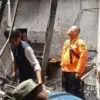 Rumah Hakim PN Medan Khamozaro Waruwu di Komplek Taman Harapan Indah, Tanjung Sari, Medan, Sumut, terbakar, Se