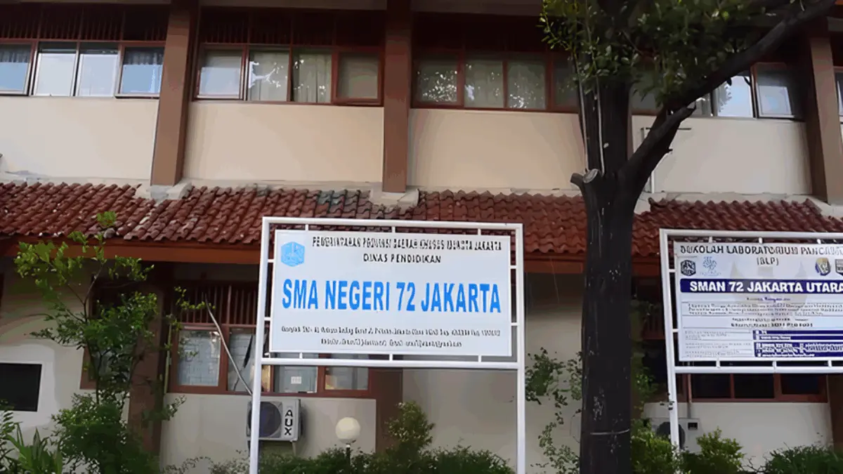 SMAN 72 Jakarta. Instagram/sma72jakarta