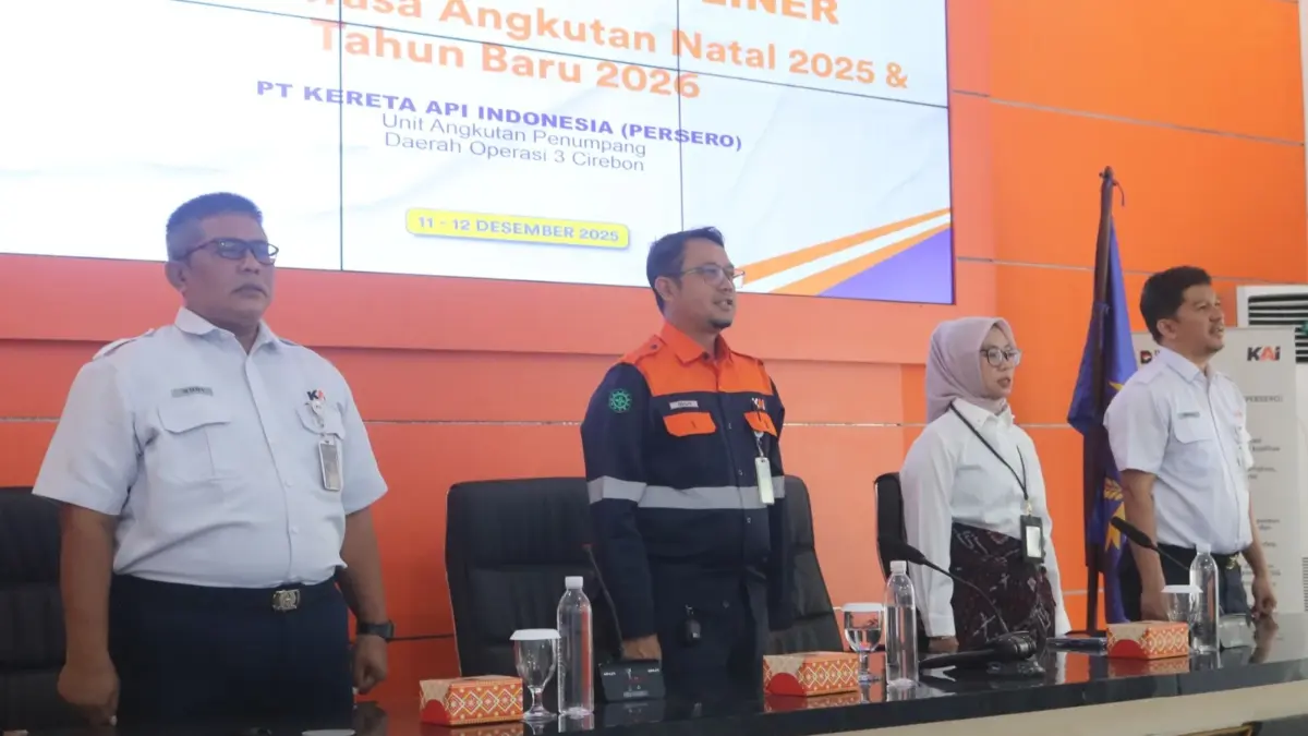 PT KAI Daop 3 Cirebon menyelenggarakan Pembinaan Frontliner.