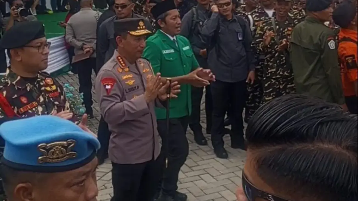 Apel Kebangsaan dengan Tema Harmoni Bangsaku ,Lestari Alamku, yang dipimpin oleh Kapolri Jenderal Listyo Sigit
