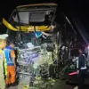 Kecelakaan Bus di Batang (Dok. Satlantas Polres Batang)