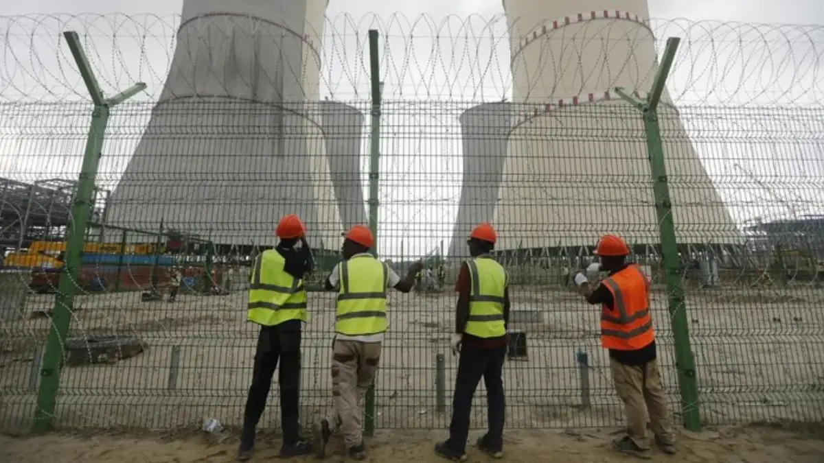 Ilustrasi Pembangkit Listrik Tenaga Nuklir (PLTN).Foto: AP/Mahmud Hossain Opu