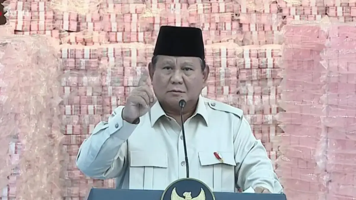 Presiden Prabowo Subianto (YouTube Setpres)
