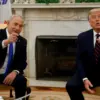 Perdana Menteri Israel Benjamin Netanyahu bertemu dengan Donald Trump di Gedung Putih, AS, 15 September 2020.