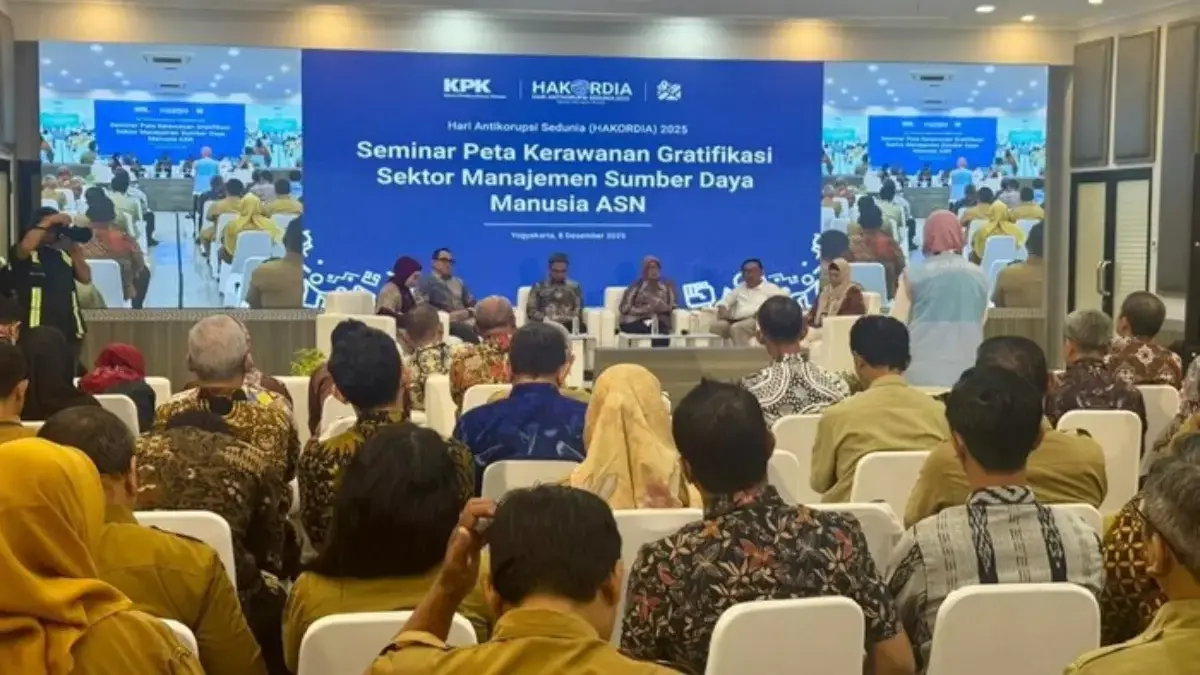 Titik Rawan Gratifikasi Manajemen SDM Aparatur Sipil Negara, KPK: Mulai Rekrutmen hingga Mutasi Jabatan ASN Seminar \'Peta Kerawanan Gratifikasi: Langkah Strategis Membangun SDM ASN yang Berintegritas\'. (dok.istimewa)