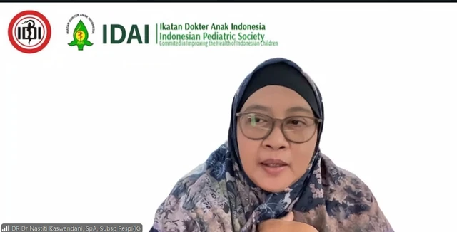 Dokter Spesialis Anak sekaligus Anggota Unit Kerja Koordinasi (UKK) Respirologi IDAI, Dr. dr. Nastiti Kaswanda