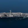 Armada ini dipimpin oleh kapal induk USS Abraham Lincoln