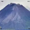 Kondisi Gunung Merapi Minggu 4 Januari 2026 pagi. (Tagana DIY/CCTV Tagana DIY)