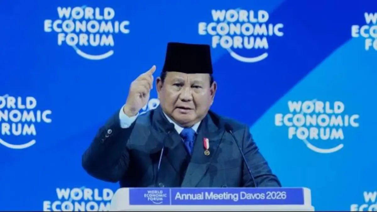 Prabowo Kirim Sinyal 'Perang' Tantang Pengusaha Rakus di Forum World Economic Forum Presiden Prabowo Subianto menghadiri Pertemuan Tahunan Forum Ekonomi Dunia atau World Economic Forum di Davos,