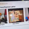 Polisi menunjukkan kamera pengawas (CCTV) memperlihatkan sejumlah barang bukti di apartemen pemengaruh (influe