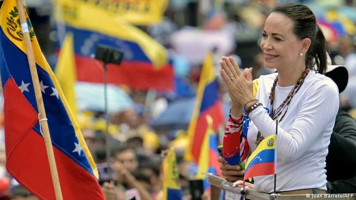 Pemimpin oposisi Venezuela sekaligus peraih Nobel Perdamaian, María Corina Machado