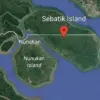 Peta Pulau Nunukan Indonesia dan Sebatik Malaysia (Foto: GBP)