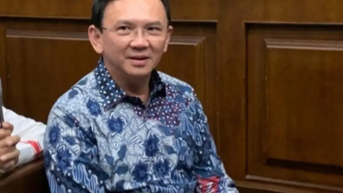 Mantan Komisaris Utama PT Pertamina (Persero), Basuki Tjahaja Purnama alias Ahok, dalam sidang Pengadilan Tind