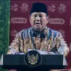 Presiden Prabowo Subianto menghadiri acara Perayaan Natal Nasional 2025 di Tennis Indoor, GBK, Senayan Jakarta