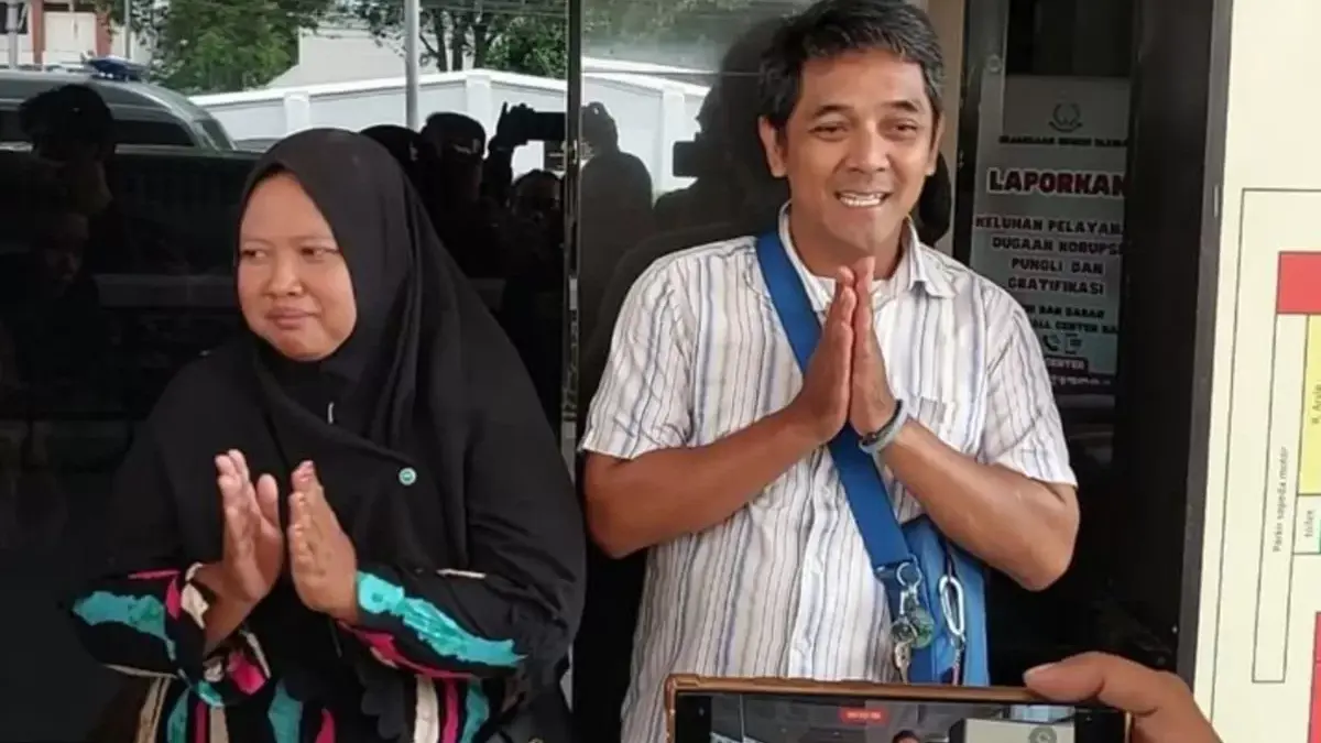 Apa yang Dibahas dalam Proses Mediasi Hogi Minaya dengan Keluarga Jambret hingga Sepakat Restorative Justice Arista Minaya (39) tampak mendampingi suaminya Hogi Minaya (43)