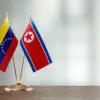 Bendera Venezuela dan Korea Utara