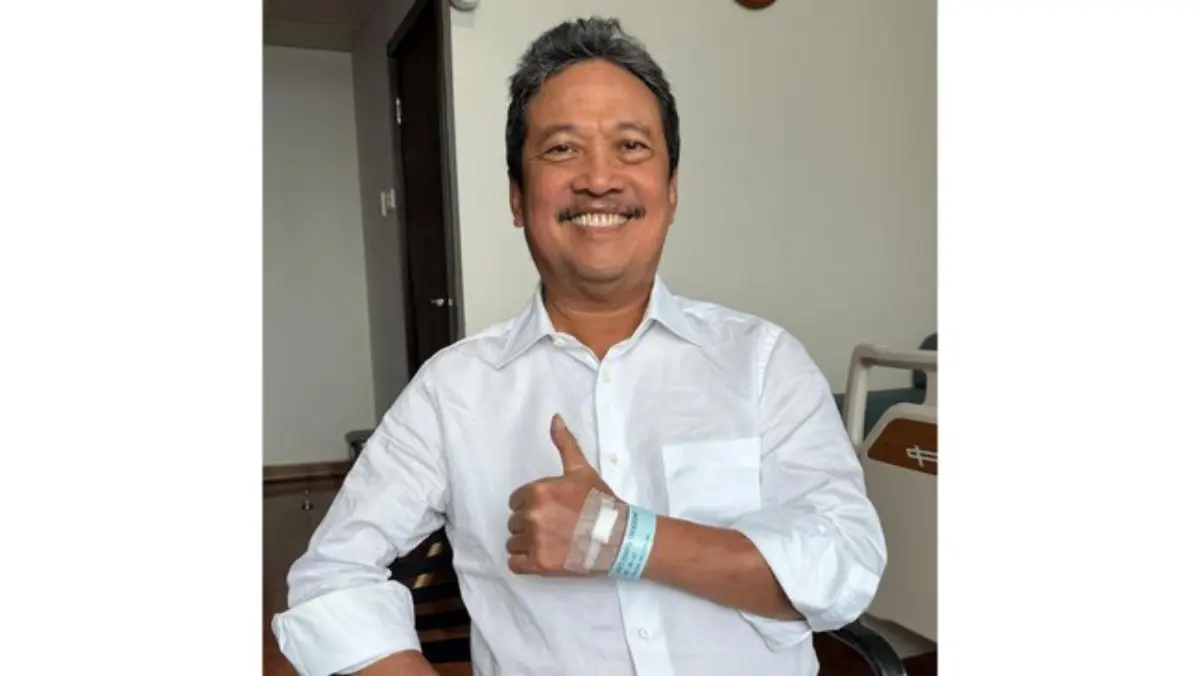 Menteri Kelautan dan Perikanan (KKP) Sakti Wahyu Trenggono mengaku dirinya pingsan karena kelelahan saat melep