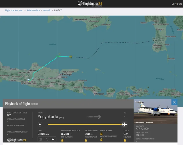 Pesawat ATR 400 dilaporkan hilang kontak di wilayah Kabupaten Maros