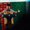 Presiden Prabowo Subianto saat memberi sambutan di Perayaan Natal Nasional 2025 di Tennis Indoor Stadium Senay