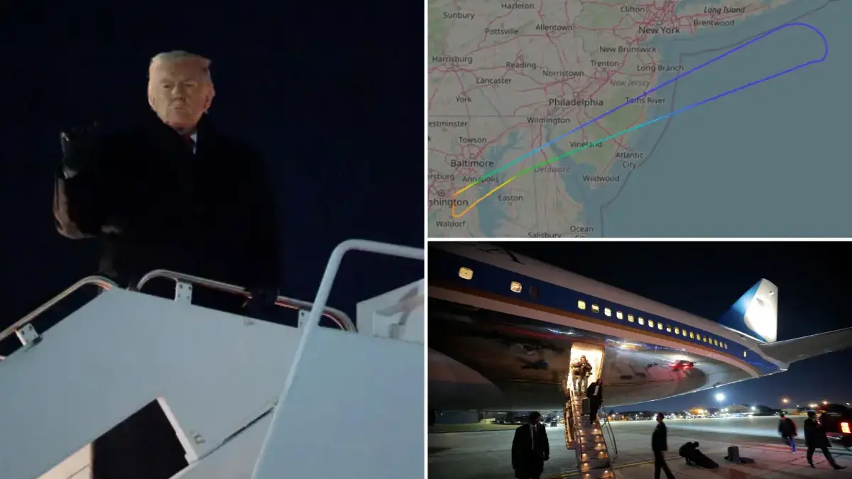 Menurut Sekretaris Pers Gedung Putih Karoline Leavitt, keputusan untuk kembali datang setelah awak pesawat men