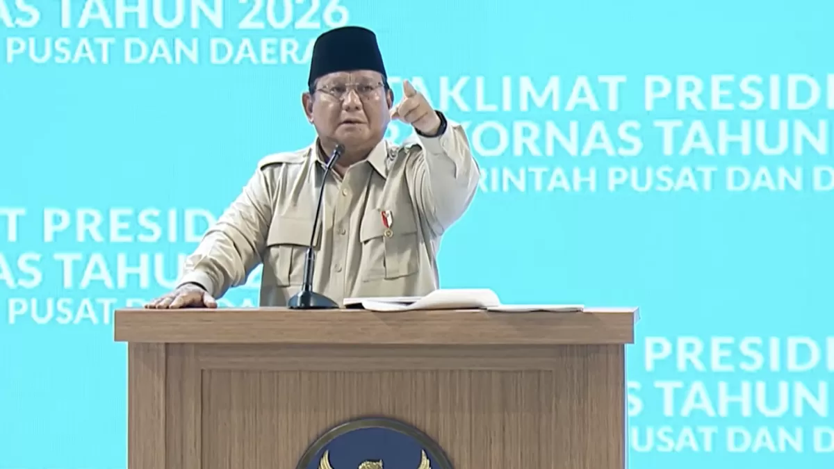 Presiden Prabowo Subianto secara resmi membuka Rapat Koordinasi Nasional (Rakornas) Pemerintah Pusat dan Daera