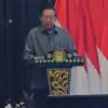 Presiden ke-6 RI Susilo Bambang Yudhoyono (SBY) jadi pembicara dalam kuliah umum di Lemhannas terkait kondisi
