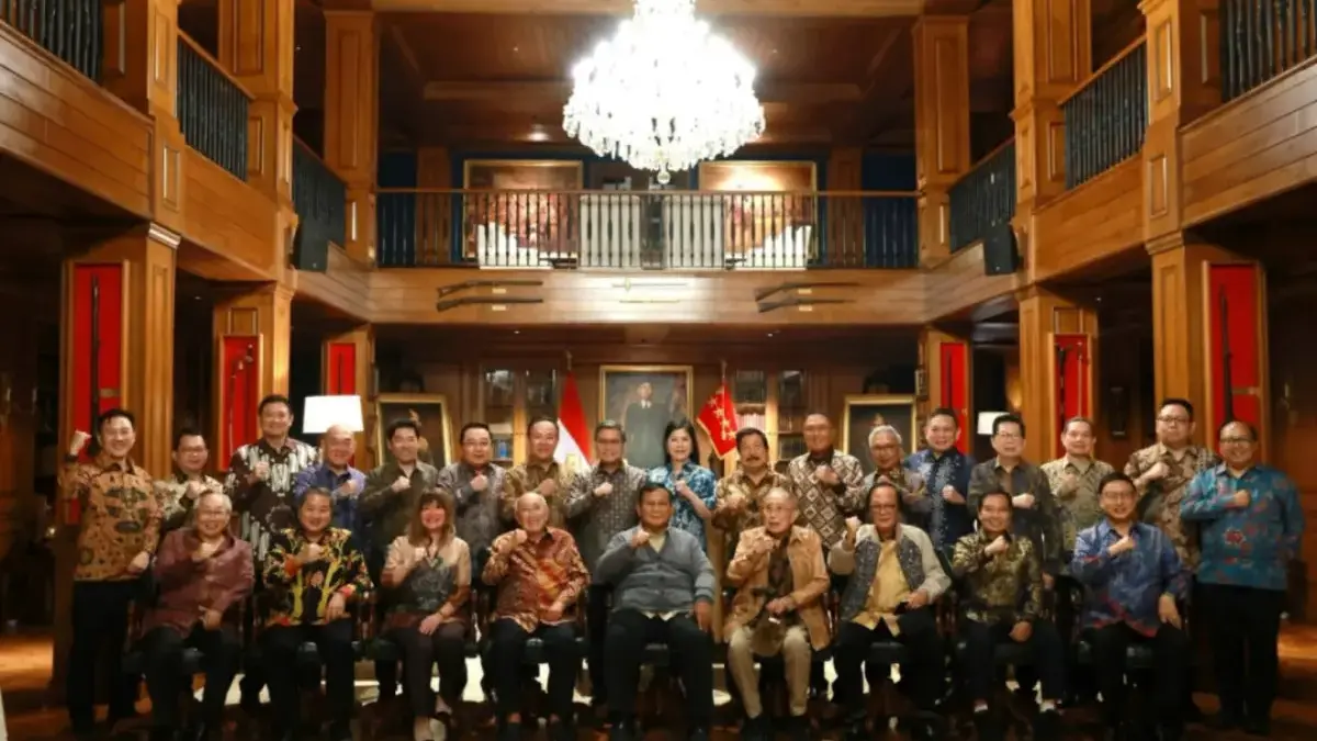 Presiden Prabowo Subianto menerima Apindo.(BPMI Setpres)