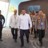 Menteri Koordinator Bidang Politik dan Keamanan Jenderal TNI (Purn.) Djamari Chaniago menyampaikan sambutan da
