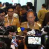 Gubernur Bali Wayan Koster memberikan keterangan seusai Rakornas Pemerintah Pusat dan Daerah di SICC, Sentul,