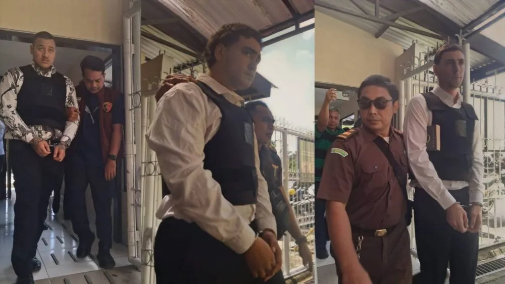 Mevl terdakwa kasus penembakan warga Australia menjalani sidang di Pengadilan Negeri Denpasar, Senin (2/2/2026