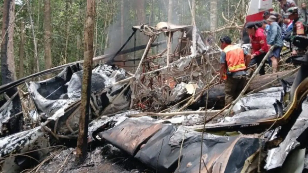 Pesawat Pelita Air pengangkut BBM jatuh di Nunukan, menukik tajam sebelum hilang dari radar. (Dok.Liantony)