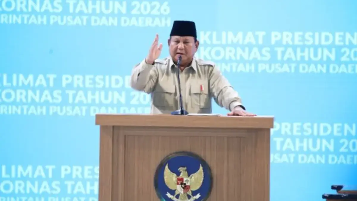 Presiden Prabowo Subianto secara resmi membuka Rapat Koordinasi Nasional (Rakornas) Pemerintah Pusat dan Daera