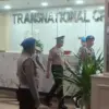 AKBP Didik Putra Kuncoro menjalani sidang etik di gedung TNCC Mabes Polri