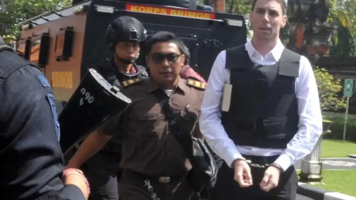 Darcy Francesco Jenson saat menjalani sidang tuntutan di PN Denpasar, Senin (2/2/2026).