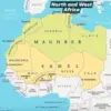 Peta Afrika Utara-Barat
