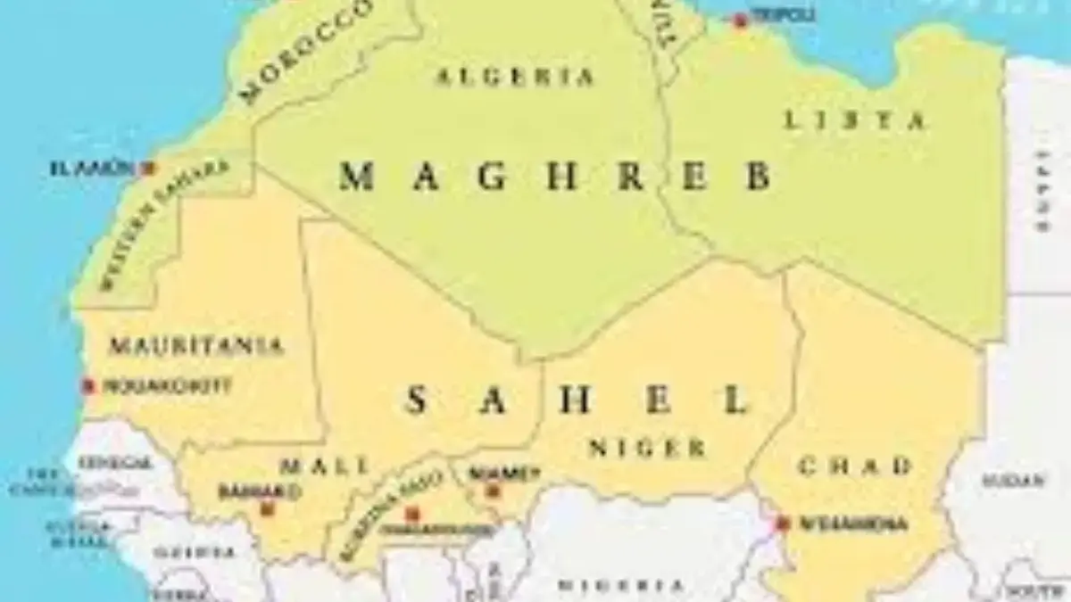 Peta Afrika Utara-Barat