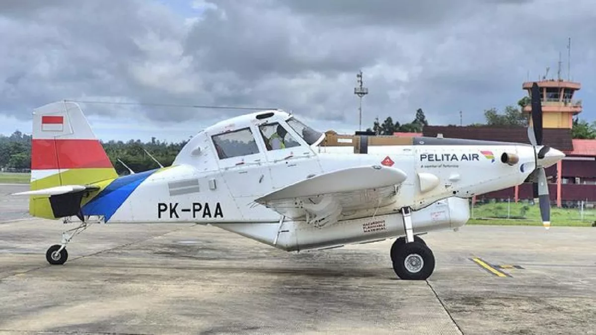 Pelita Air membenarkan bahwa pesawat jenis Air Tractor AT-802 dengan registrasi PK-PAA yang digunakan untuk la