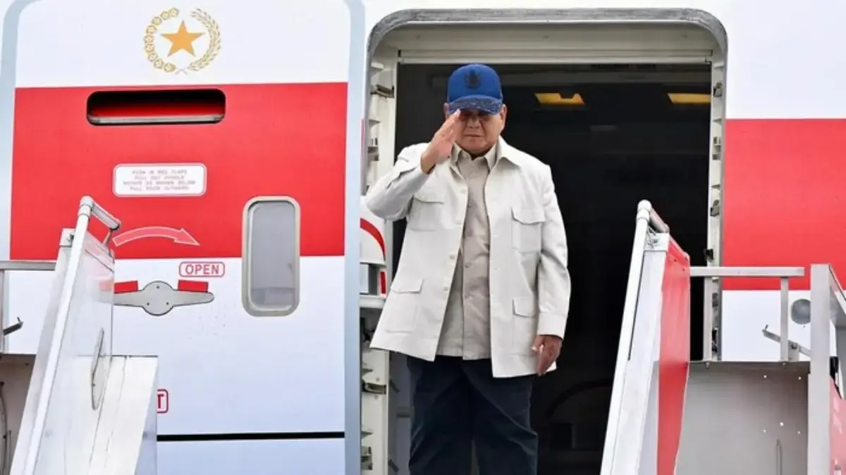 Prabowo bertolak ke Washington DC untuk bertemu dengan Presiden Trump, Senin (16/2/2026). (Cahyo/Biro Pers Sek