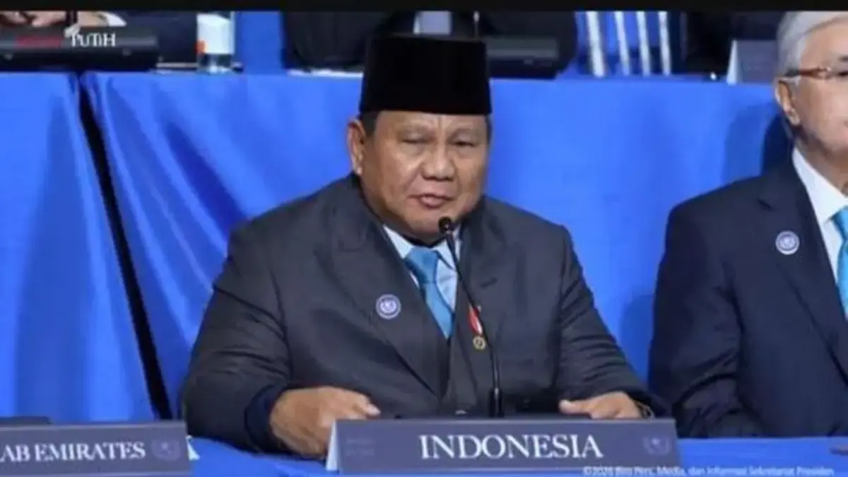Prabowo pidato di rapat perdana Board of Peace (tangkapan layar YouTube Setpres)