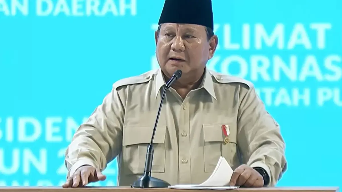 Presiden Prabowo Subianto membuka Rapat Koordinasi Nasional (Rakornas) Pemerintah Pusat dan Daerah 2026 di Sen