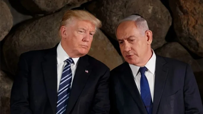 Presiden AS Donald Trump dan Perdana Menteri Israel Benjamin Netanyahu. (Foto: BSS/AFP)
