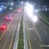 Arus lalu lintas di tol Cipali, Jumat (13/3). (CCTV Kementerian PU)