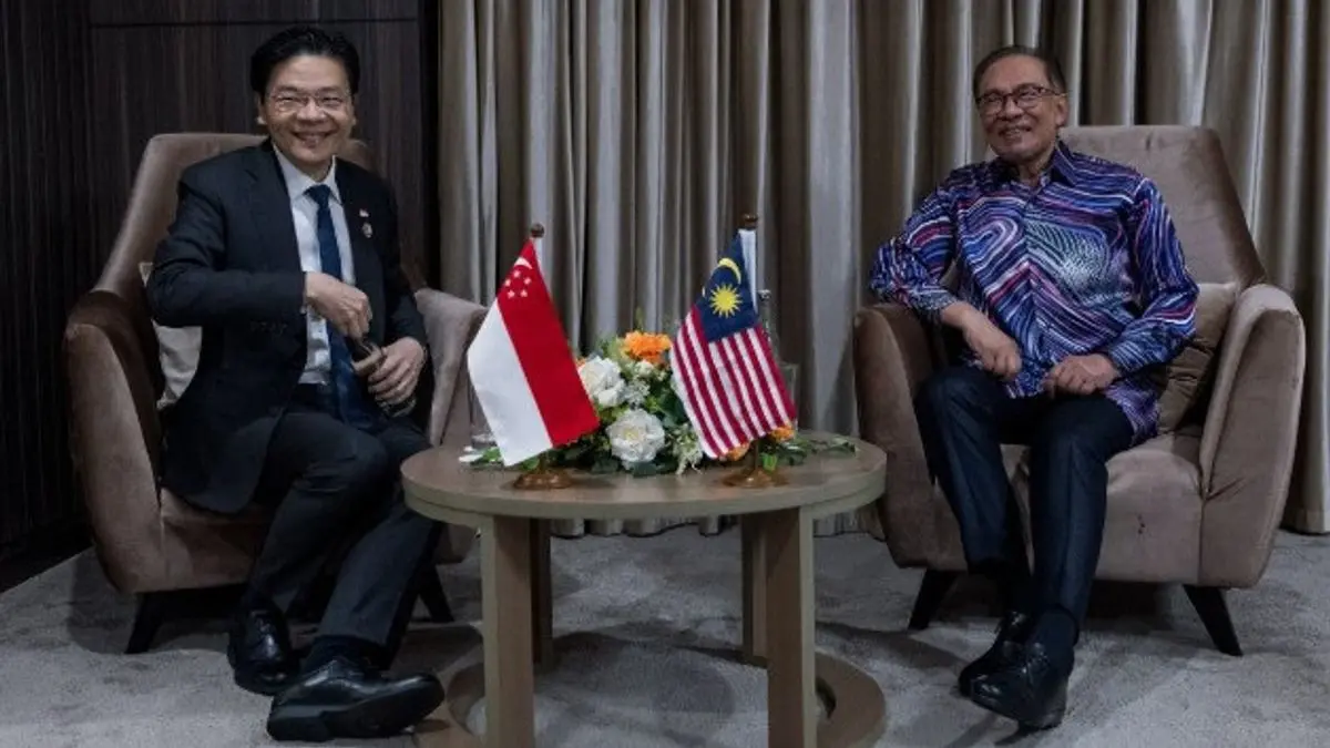 Lawrence Wong dan Malaysia Anwar Ibrahim membahas dampak konflik Timur Tengah. (Instagram @anwaribrahim_my)