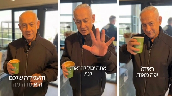 Benjamin Netanyahu Unggah Video Menikmati Secangkir Kopi: Saya Tergila-gila pada Kopi Perdana Menteri Benjamin Netanyahu membahas teori konspirasi yang mengklaim bahwa dia sudah mati, dalam sebuah